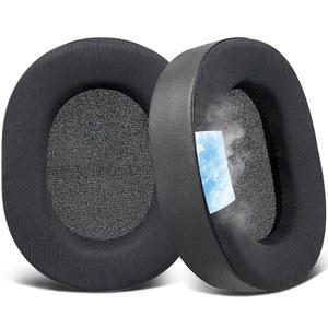 SOULWIT COOLING-GEL 이어패드 CORSAIR HS65 / HS55 서라운드 유선 V2 무선 코어 게이밍 헤드셋용 고밀도 폼이 적용된 이어패드 쿠션 - 블랙