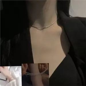 여성 실버 발찌 여성 발찌 가느다란 데일리 얇은 체인 목걸이 주얼리 팔찌 여성실버목걸이