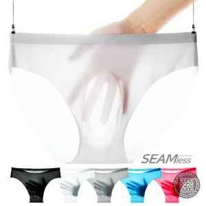 쿨팬티 투명삼각팬티 무봉제 여름 시원한 -5 쿨냉감 누드심리스속옷