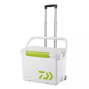 다이와 아이스박스 씨 쿨 캐리 2 S 2500 화이트 라임그린 낚시 캠핑 레저 25L 캐리어 타입 쿨러