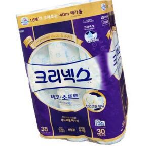 크리넥스 데코 앤 소프트 3겹 40m 30롤 업소용 식자재 급식 대용량