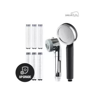 대림바스 디클린 히든필터뷰어 주방용헤드+샤워기 와이드형(무광블랙)+항균 플러스 리필필터(3개입) SET
