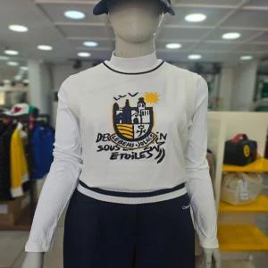[모다아울렛][까스텔바작]엠블럼 포인트 니트 베스트 BGEFSV502WH_DG