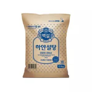 CJ제일제당 백설 하얀설탕 15kg 업소용 식당용