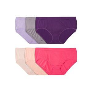 프루트 오브 더 룸 여성 노 쇼 심리스 속옷, 어메이징 스트레치, 팬티 라인, 플러스 사이즈로 구매 가능