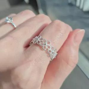 랑데시아 여성반지 실버 925 SILVER 플라워라인 오픈반지
