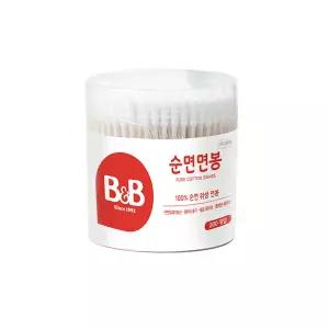 비앤비 유아 순면면봉 (원형케이스) 200P x 1개