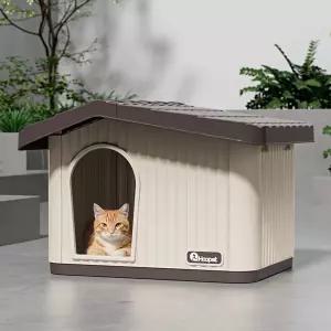 야외 플라스틱개집 방수 고양이집 길고양이 실외 방풍 숨숨 사계절 보온 길냥이 하우스
