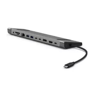 ipTIME 아이피타임 UC312Nstation 12in1 C타입 USB 멀티포트 도킹스테이션 3개 USB3.2 4K@60 DP HDMI 기가