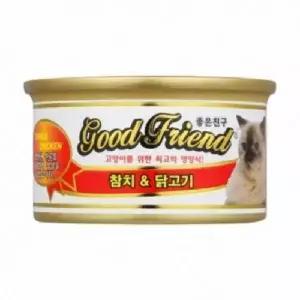 굿프랜드 JW54VG48 고양이캔 참치닭고기 1박스 85gx24개