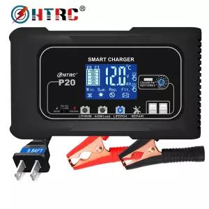 호환 HTRC 15A20A 스마트 배터리 충전기 납산 리튬 LiFePO4 배터리 자동차 오토바이 충전기에 대한 자동 펄