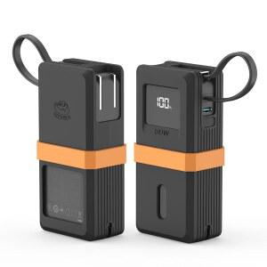 Anker 나노 3in1 휴대용 파워 뱅크용 실리콘 케이스 10000mAh 30W A1637 보호 커버 정밀 컷아웃 일상 사용 및 여행 비행을 위한 충격 방지 스크래치 블랙