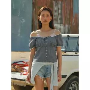 [후아유]여성 Check Patterend Blouse WHBLG2531F