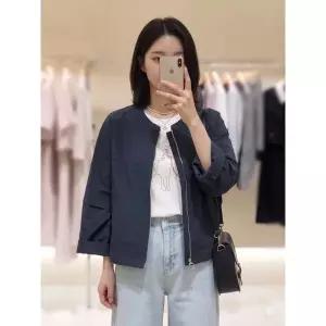[롯데백화점]SOUP 라운드넥 7소매 루즈핏여성점퍼  SC5UJ921