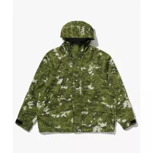 BAPE 멀티 픽셀 카모 스노우보드 2 레이어 자켓M GREEN 436737