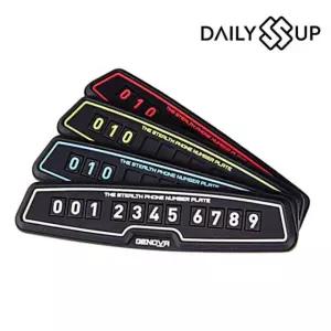 차량용번호판 차량용전화번호알림판 차량전화번호알림판 논슬립 주차번호판 DailySSuup 차번호판 차량전화번호판 차량번호판 EWC0076112
