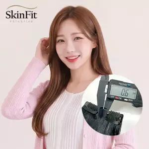 고운머리 스킨핏 붙임머리 달비 인모 100% 헤어피스 똑딱이 가발
