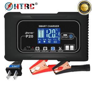 HTRC 15A20A 스마트 배터리 충전기 납산 리튬 LiFePO4 자동차 오토바이 대한 펄스 수리