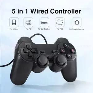 유선 USB PC 게임 컨트롤러 플레이 스테이션 3 용 듀얼 진동 안드로이드 패드 PS3 액세서리 조이패드