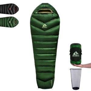 BUERTS 다운 백패킹 침낭 620FP 배낭여행 침낭 캠핑용 가방 압박 하이킹 경량