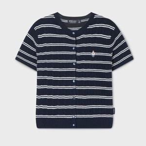 [AK분당점] [후아유] Steve R-neck Cable ShortSleeve Cardigan WHCKG2412F