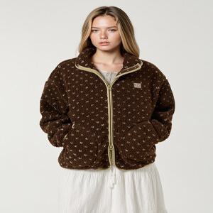 [AK수원점] [후아유] 여성 Dot Pattern Fleece Jacket WHMZG1198F