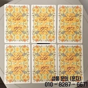 10x6cm 로맨틱 레노먼드 오라클 덱(러시아어) 아르누보 스타일의 꽃무늬 모티브 37장 카드