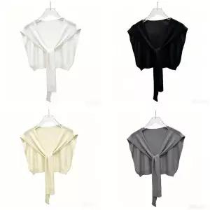 [하프클럽/]LM-0970 4color 레이어드 어깨숄 가디건 페이크