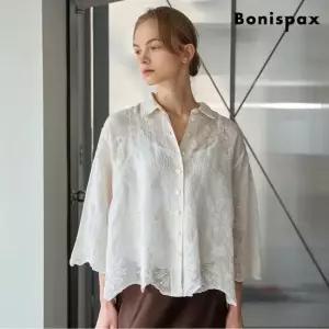 [단하루 5%추가쿠폰][보니스팍스]플라워 패턴 레이스 긴팔 셔츠 (XQ1BA008L0)