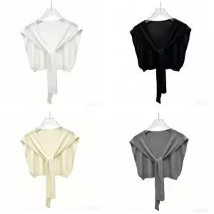 LM-0970 4color 레이어드 어깨숄 가디건 페이크