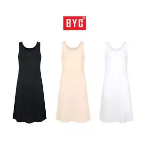 BYC 인견 런닝슬립 여성 여름 실크 슬립원피스 여자 롱속치마