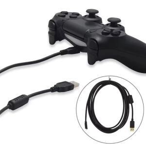 1.8M 3M USB 데이터 충전 케이블 PS4 호환 컨트롤러 게임패드 코드 플레이스테이션 프로 게임 액세서리