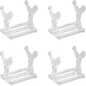 레이저엠 4피스 낚시 미끼 디스플레이 스탠드 아크릴 선반 홀더 보관 정리함 랙 투명 L