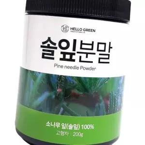 (다올)솔잎 분말 가루 200g 국산 건강분말 한방차
