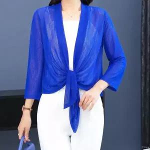 중년 여성 시스루 오픈 가디건 4color DK-0610