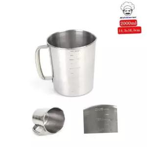 대용량 스텐 계량컵 조리용 대형비커 2000ml