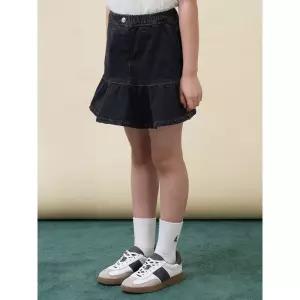 [BEANPOLE KIDS] 클래식 베이직 데님 치마 바지  블랙 (BI6827G015)