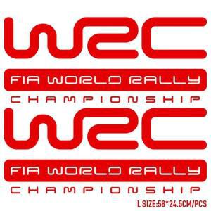 2pcss WRC 자동차 스티커 레이싱 스타일 비닐 필름 데칼 범퍼 Windows 바이크 오토바이 PC 노트북 벽 튜닝