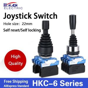 품질 22mm 마스터 모노 레버 모듈러 토글 조이스틱 로커 크로스 스위치 2 4 웨이 리셋 순간 HKC622 624 61