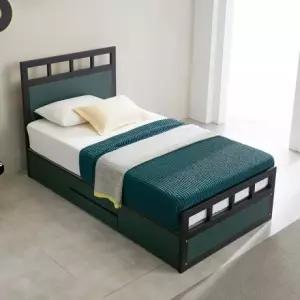 SH  딥그린 서랍형침대 가구산책 철제SS 슈퍼싱글프레임 B2859  SZ