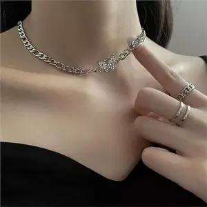 초커 여성 레이어드 목걸이 펜던트 여성 나비 목걸이 데일리 심플