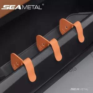 SEAMETAL 3pcs 자동차 보관함 파티션 조정 가능한 도어 보관 슬롯 디바이더 컴파트먼트 주최자 액세서리