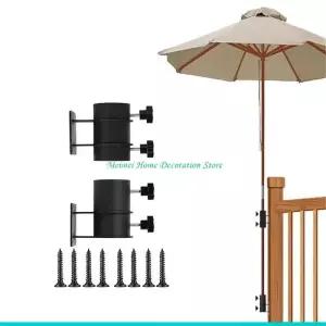 파티오 우산 홀더 클램프 마운트 야외 데크 고정 H7