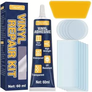 투명 방수 수리 키트 PVC ABS EVA 고무 에어매트리스 수영장 패치 60ml