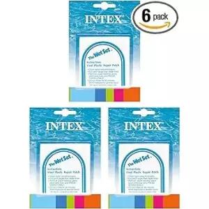 INTEX ㅤㅇㅞㅅ셋 접착 비닐 수영장 튜브 수리 패치 18팩 키트