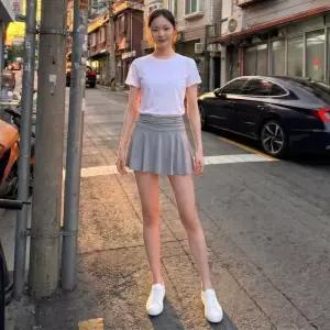 허리밴딩 셔링 플레어 미니 스커트 FSF-G 0005 SWC-1010430