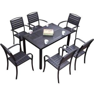 야외 테이블 의자 사각 레저 라탄 1 조합 의자2 8인 편의점 장비 70cm 펜션