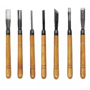 -일반형 조각도 판형 7PCS (1EA)목공공구 나무 형도 조각기 조각끌 끌 목공구 목공기 도세트