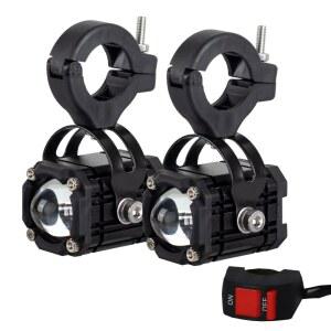 오토바이부품 보조 오토바이 라이트 운전 안개등 12V 24V LED 차량용오토바이 옐로우 스포트라이트 화이트