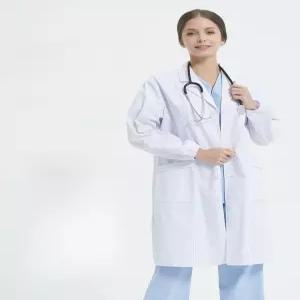 화학실험복 의사가운 빅사이즈 남녀공용 남성 버튼 위생가운 실습복 백의 간호복 여성